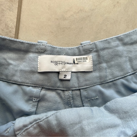 Rosetta Getty Blue Wide Leg Trouser - Picture 2 of 6